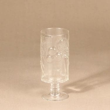 Nuutajärvi Flora beer glass designer Oiva Toikka