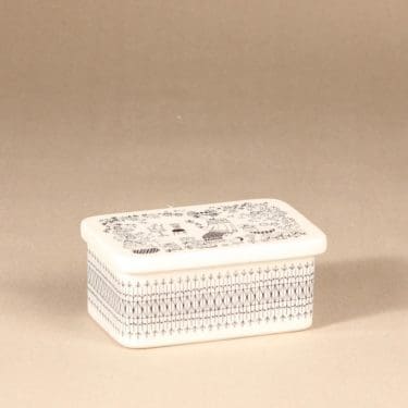 Arabia Emilia rasia, kannellinen, kuparipainokoriste, suunnittelija Raija Uosikkinen,