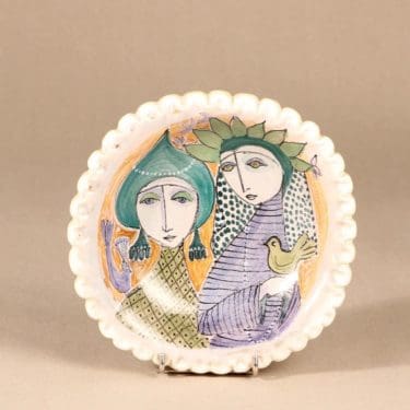 Arabia seinalautanen, käsinmaalattu, suunnittelija Hilkka-Liisa Ahola,