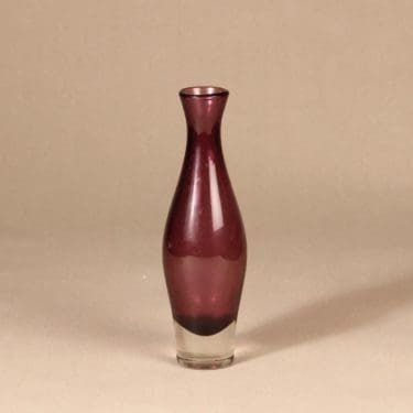 Riihimäen lasi Nimipäivä maljakko,, suunnittelija Aimo Okkolin, , signeerattu