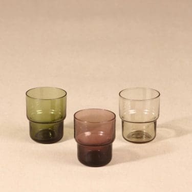 Riihimäen lasi Pinottava snapsilasi, 3 cl, 3 kpl, suunnittelija Saara Hopea, 3 cl