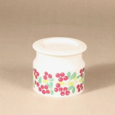Arabia Pomona Puolukka jar, designer Raija Uosikkinen, retro