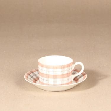 Arabia Verkko mokkakuppi, käsinmaalattu, suunnittelija Esteri Tomula, käsinmaalattu