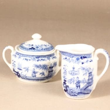 Arabia Singapore sokerikko ja kermakko,, suunnittelija , , kuparipainokoriste