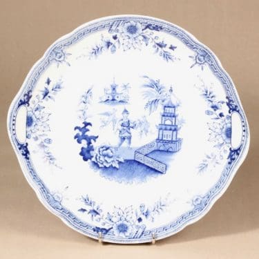 Arabia Singapore vati, sininen, suunnittelija , kuparipainokoriste