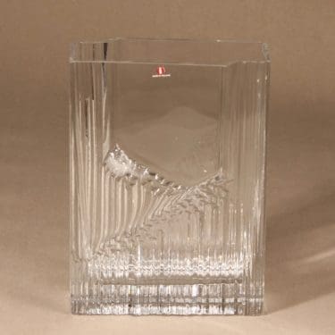 Iittala Sointu maljakko, kirkas, suunnittelija Tapio Wirkkala,