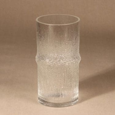 Iittala Niva maljakko, kirkas, suunnittelija Tapio Wirkkala,