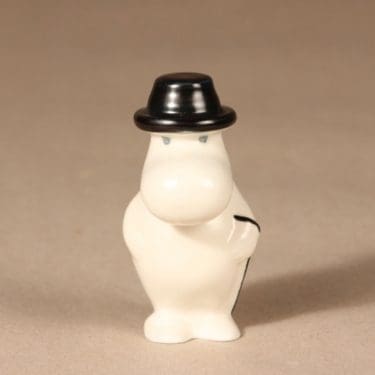 Arabia Muumi figuuri, Muumipappa, suunnittelija Tuulikki Pietilä, Muumipappa, käsinmaalattu, muumipappa, pieni