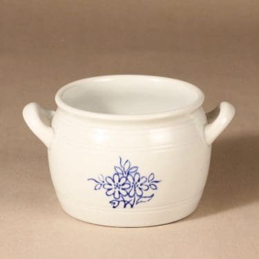 Arabia kukkakuvio ruukku, 1 l, suunnittelija , 1 l, kobolttimaalaus, voipytty