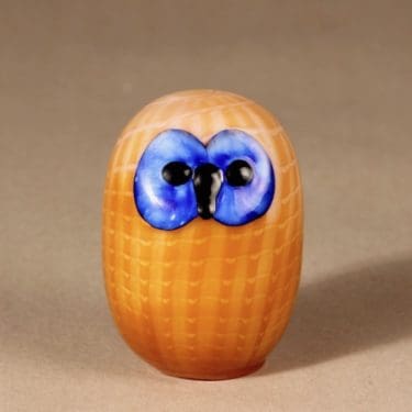 Nuutajärvi koristelintu, Pöllö, suunnittelija Oiva Toikka, Pöllö, signeerattu, uniikki