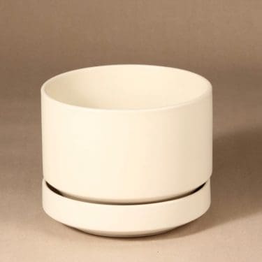 Arabia SN1 kukkaruukku, valkoinen, suunnittelija Richard Lindh,