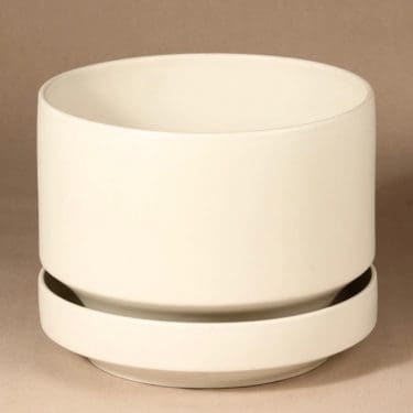 Arabia SN1 kukkaruukku, valkoinen, suunnittelija Richard Lindh,