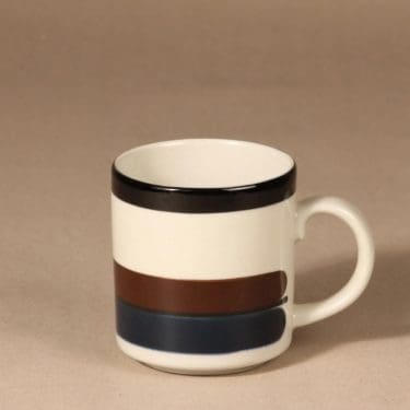 Arabia M  muki, 0,35 cl, suunnittelija Anja Jaatinen-Winquist, 0,35 cl, 35 cl, raitakoriste