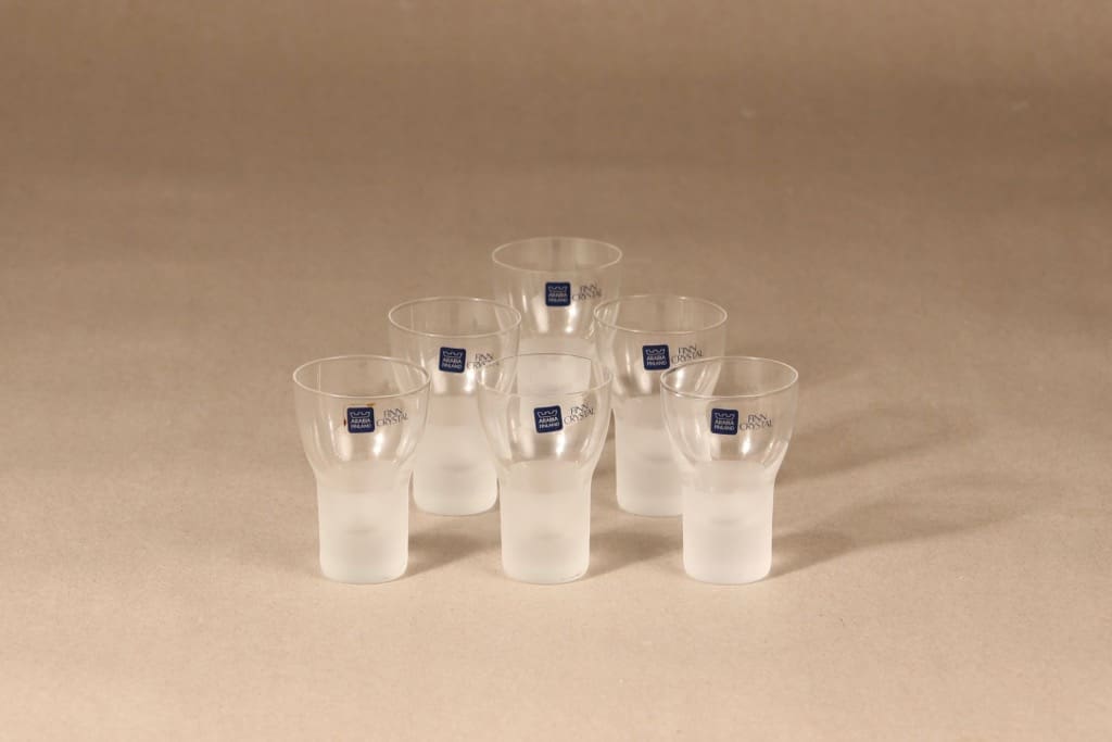 Nuutajärvi Marius glass, 4 cl, 4 pcs, Markku Salo