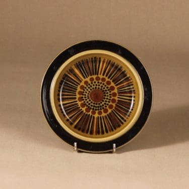 Arabia Kosmos lautanen, puhalluskoriste, suunnittelija Gunvor Olin-Grönqvist, puhalluskoriste, puhalluskoriste, retro, signeerattu