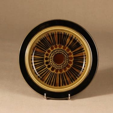 Arabia Kosmos lautanen, puhalluskoriste, matala, suunnittelija Gunvor Olin-Grönqvist, puhalluskoriste, matala, puhalluskoriste, retro, signeerattu