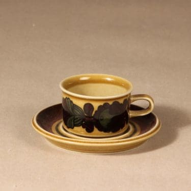 Arabia Otso mocha cup, brown, Raija Uosikkinen