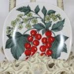 Arabia Botanica Suomuurain Lakka koristelautanen, suunnittelija Esteri Tomula