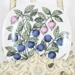 Arabia Botanica Suomuurain Lakka koristelautanen, suunnittelija Esteri Tomula