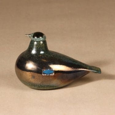 Nuutajärvi Birds by Toikka taidelasilintu, Yrityslintu Jaakko Pöyry Oy:lle, suunnittelija Oiva Toikka, Yrityslintu Jaakko Pöyry Oy:lle, signeerattu, yrityslintu