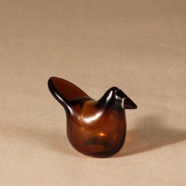 Nuutajärvi lintu , Sieppo, suunnittelija Oiva Toikka, Sieppo , Sieppo, signeerattu