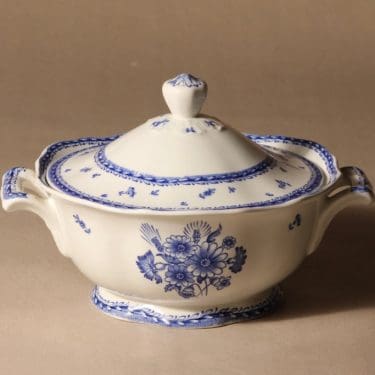 Arabia Suomen kukka terriini, sininen, suunnittelija , kuparipainokoriste