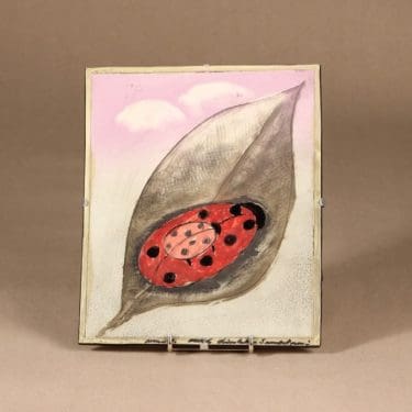 Seinätaulu Äidin kyydissä, Uniikki, suunnittelija Heljä Liukko-Sundström, Uniikki, uniikki, signeerattu, eläinaihe