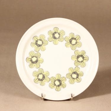 Arabia Primavera lautanen, matala, suunnittelija Esteri Tomula, matala, serikuva, kukka-aihe, pieni