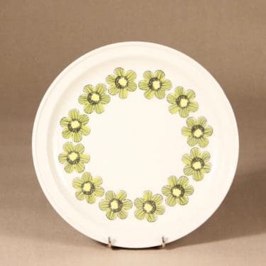 Arabia Primavera lautanen, matala, suunnittelija Esteri Tomula, matala, serikuva, kukka-aihe, pieni