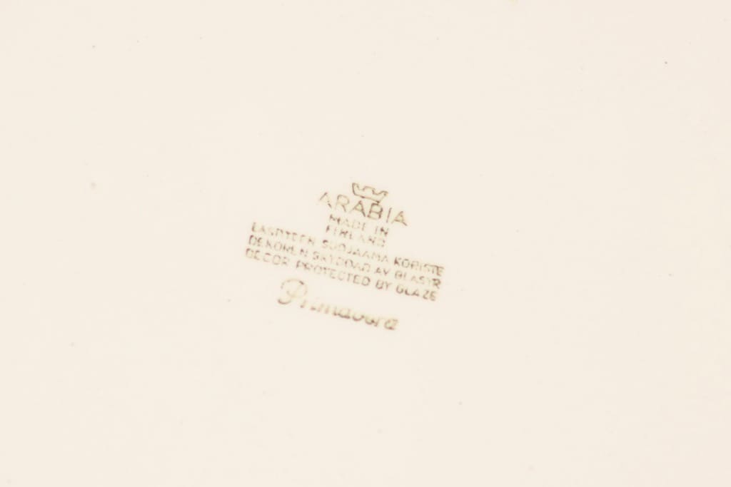 Arabia Primavera lautanen, matala, suunnittelija Esteri Tomula, matala, serikuva, kukka-aihe, pieni kuva 2