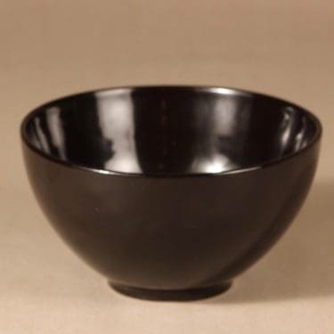 Arabia Kilta bowl,black, designer Kaj Franck