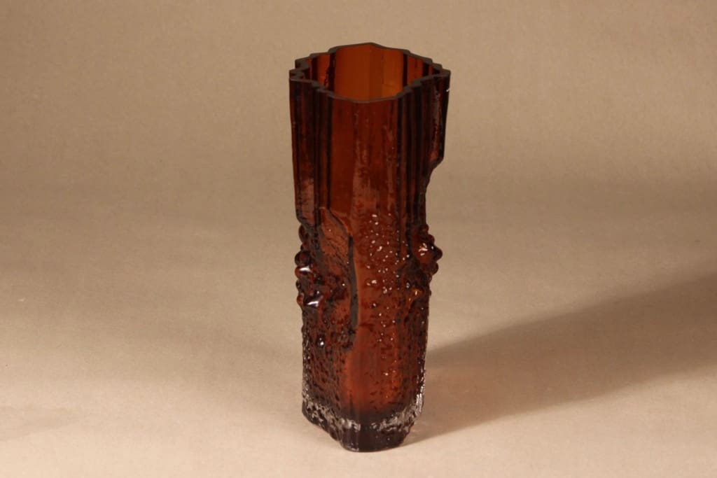 Iittala Pinus maljakko, ruskea, suunnittelija Tapio Wirkkala, kuva 2