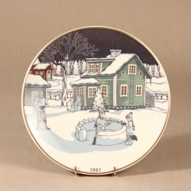 Arabia joululautanen, 1997, suunnittelija Tove Slotte, 1997, serikuva