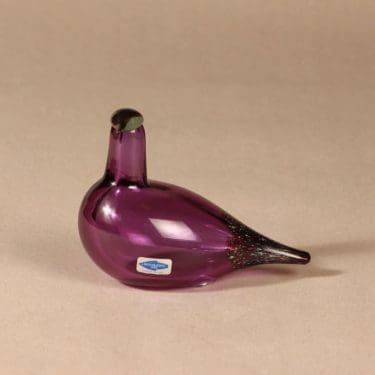 Nuutajärvi lintu , Suosorsa, suunnittelija Oiva Toikka, Suosorsa, signeerattu