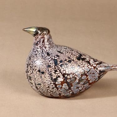 Nuutajärvi lintu , Kiiruna, suunnittelija Oiva Toikka, Kiiruna, signeerattu