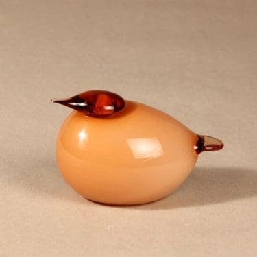 Nuutajärvi lintu , Kuulas, suunnittelija Oiva Toikka, Kuulas, signeerattu