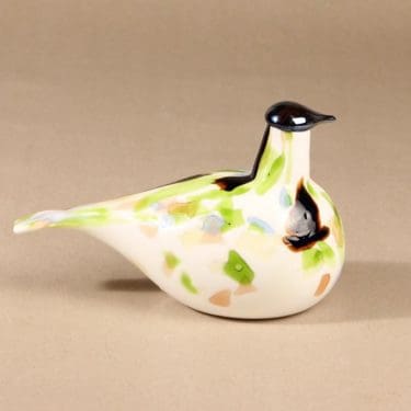 Nuutajärvi lintu , Leppärastas, suunnittelija Oiva Toikka, Leppärastas, signeerattu, vuosilintu