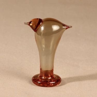 Nuutajärvi lintu , Ursula|jalallinen, suunnittelija Oiva Toikka, Ursula, jalallinen, jalallinen, signeerattu