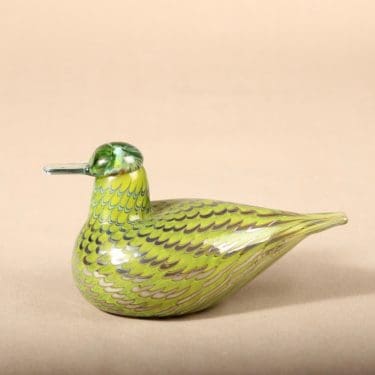 Nuutajärvi lintu , Tavitar, suunnittelija Oiva Toikka, Tavitar, signeerattu