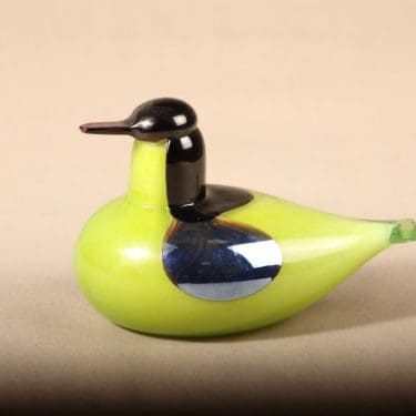 Nuutajärvi lintu , Tavi, suunnittelija Oiva Toikka, Tavi , signeerattu