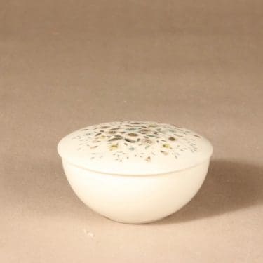 Arabia Fennica rasia, kannellinen|käsinmaalattu|signeerattu, suunnittelija Esteri Tomula, kannellinen, käsinmaalattu, signeerattu, signeerattu, käsinmaalattu