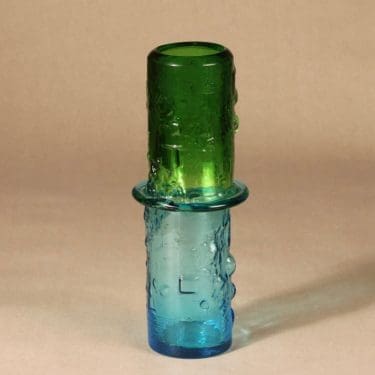 Nuutajärvi Bambu vase, signed, design Oiva Toikka