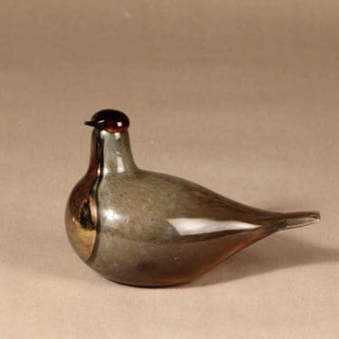 Nuutajärvi Sipi, lintu, tilaustyö, suunnittelija Oiva Toikka, lintu, tilaustyö, signeerattu, erikoislintu