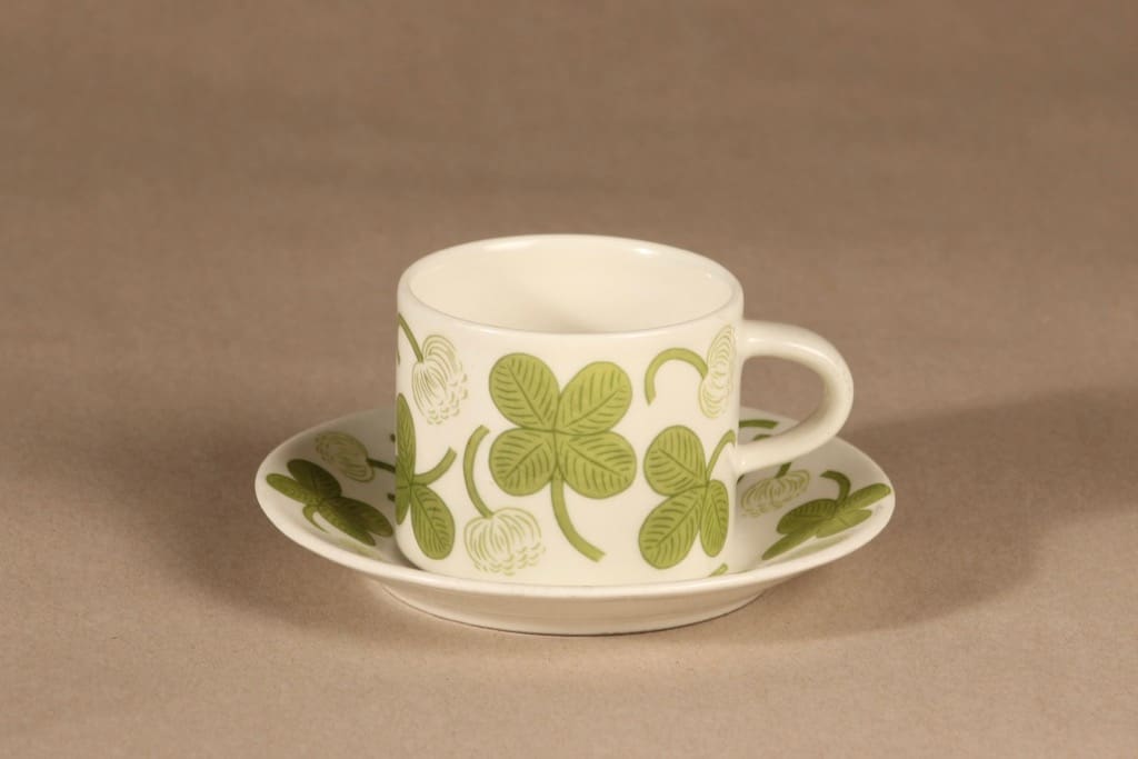 Arabia Apila coffee cup, green, Birger Kaipiainen