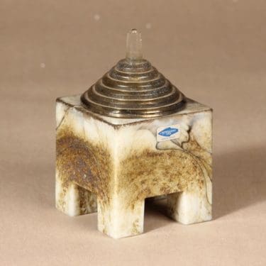 Nuutajärvi Babylon taidelasi, signeerattu, suunnittelija Markku Salo, signeerattu, kannellinen, signeerattu