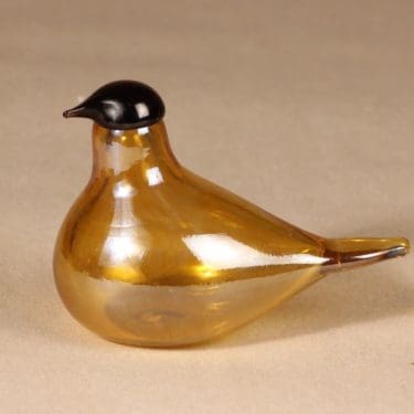 Nuutajärvi Tiltti lintu , signeerattu, suunnittelija Oiva Toikka, signeerattu, signeerattu