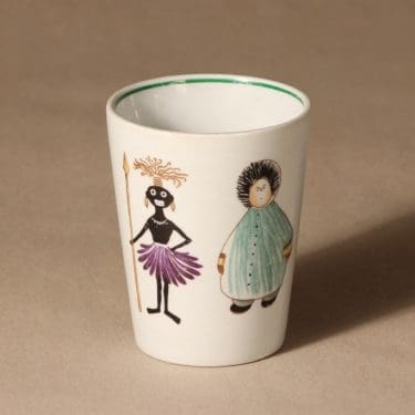 Arabia Zoo lasten muki, suunnittelija Anja Juurikkala, lasten, eskimo, intiaani