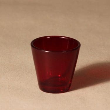 Iittala Kartio schnapps glass, 6 cl ruby design Kaj Franck 