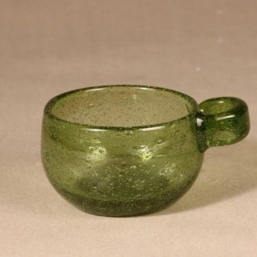 Nuutajärvi Iglu kuksa, vihreä, suunnittelija Oiva Toikka, signeerattu