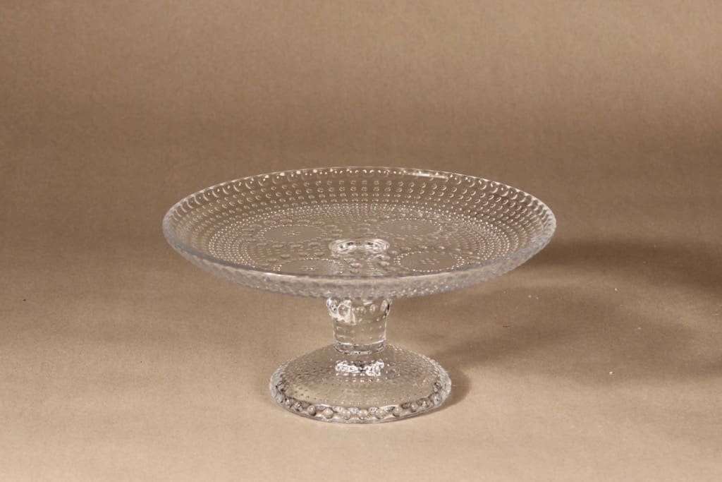 Riihimäen lasi Grapponia tarjoiluvati, jalallinen, suunnittelija Nanny Still, jalallinen, jalallinen